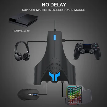 Kontrolieris Pārveidotājs PS4 Tastatūru, Peli Converter Gamepad Adapteris Priekš Playstation 4 Xbox Vienu PS3 PS4 pro piederumi