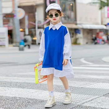 Korejiešu Bērnu Apģērbs Meitenēm Krekli ar garām Piedurknēm 2020 