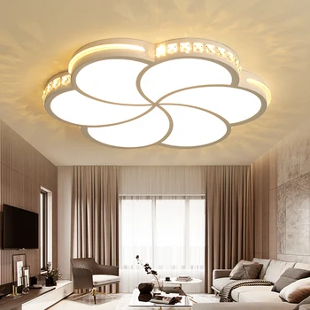 Kristāla, Akrila Modernu LED Griestu lampas diametrs 42/52/62cm Griestu Lampas dzīvojamā istabā, guļamistabā lamparas de techo plafondlam