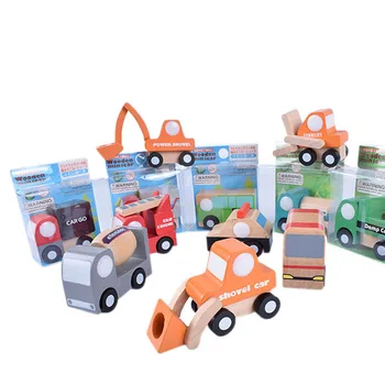 Krāsains Koka Bērnu Auto Projektēšana Modelis Divpadsmit Komplekti, Skolas Autobusu Modeli, Bērnu Izziņas Izglītības Rotaļlietas