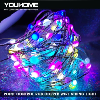 Krāsu LED String Gaismas Tālvadības Sudraba stieples ūdensizturīgs pasaku gaismas USB piegādi mājās ziemassvētku kāzu puse, mājas apdare
