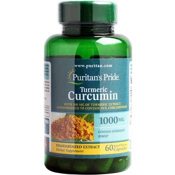 Kurkuma Kurkumīns 1000 mg kurkuma standartizēts ekstrakts, satur 95 % curcuminoids 60 gab