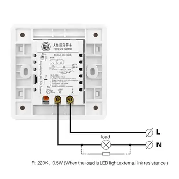 Kustības Sensora Slēdzis 110V, 220V PIR Centrālās Auto Kontroles ieslēgšana/Izslēgšana LED lampas apgaismojuma Slēdzis Gudra Cilvēka ķermeņa indukcijas Detektors