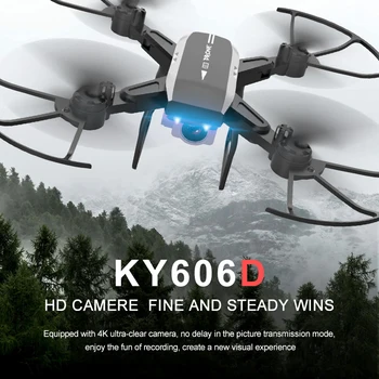 Ky606d Dūkoņa Fpv Rc Dūkoņa 4k Fotokameras 1080 Hd Antena Video Dron Quadcopter Rc Helikopters Rotaļlietas Bērniem Salokāms Off-punktu Drones