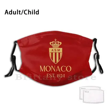 Kā Monako Zelta Drukāt Mazgājamu Filtru, Euro Futbola Līgas Maska, Jo Monako Monako Asm Asociācijas Sportiski De Monako Futbols