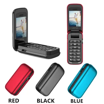 L8star BM60 Mini Flip Mobilo Telefonu SIM+TF Kartes MP3 Burvju Balss mainītāju, Bluetooth Skalu 3.5 Austiņu Ligzda Mūzikas Mobilais PKBM70
