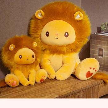 Labas Kvalitātes Gudrs Sēž Lion King Plīša Rotaļlieta Karikatūra Pildījumu Dzīvnieku Lelle Mīksts Spilvens Childlren Dzimšanas Diena Ziemassvētku Dāvanu