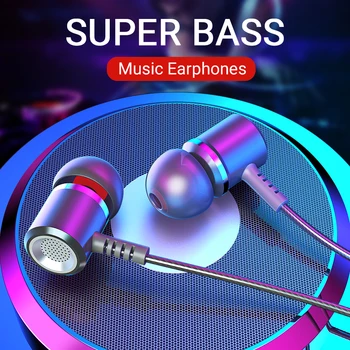 Langsdom Sakausējuma vadu in-ear Austiņas M400 portatīvo spēļu austiņas super bass stereo mūzikas un sporta austiņas ar mikrofoni