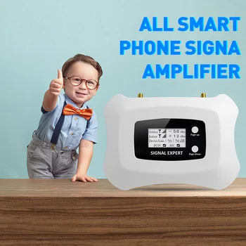 LCD displejs !Mini Smart 2100 MHz 3G Mobilo tālruni Pastiprinātājs 3G repeater UMTS 3G mobilā tīkla signāla pastiprinātājs pastiprinātāja komplekts priekš 3G