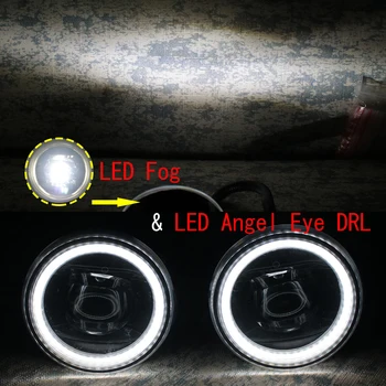 LED Angel Eye Dienas Gaitas Gaismas Fiat Doblo 152/263 2016 2017 2018 2019 2020 Cut-Line Objektīvs Miglas Lukturi Automobiļa Stying