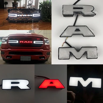 Led Emblēma Priekšējā Reste vēstules Dodge RAM 1500 2500 3500 Par Dodge RAM Auto Uzlīme RAM Auto Stils RAM Auto Logo Uzlīmes