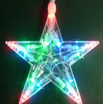 LED gaismas apdares āra Ziemassvētku brīvdienu rūpnīcas vairumtirdzniecības LED matēts pieci norādīja zvaigzne lampas