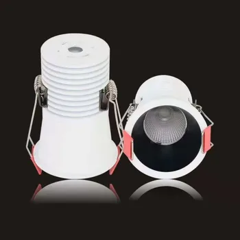 LED griestu COB Downlight Aptumšojami ac110-240V 5W 7w 9W Padziļinājumā Led griestu lampas Vietas, Spuldzes, Iekštelpu Apgaismojums