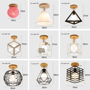 LED Griestu lampas Modernās Griestu Lampas Vintage Lampada Led Plafonnier Par Dzīves Telpu Ziemeļu Apdares Mājās Luminaria De Teto
