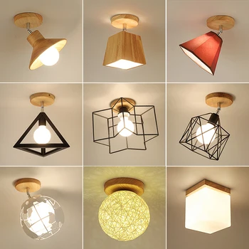 LED Griestu lampas Modernās Griestu Lampas Vintage Lampada Led Plafonnier Par Dzīves Telpu Ziemeļu Apdares Mājās Luminaria De Teto