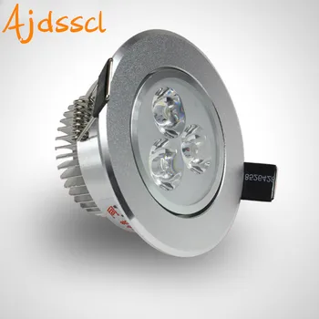 LED Spot LED Downlight Aptumšojami Spilgtu Prožektora 6W 9W 12W 15W 21W LED Spot gaismas apdare, Griestu Lampas AC 110V, 220V AC85-26V
