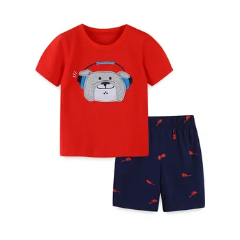 Lekt Metru Puiku Vasaras Apģērbu Komplekts Izšūšanai Bērnu T Krekls, Šorti 2gab Komplekti Bērnu Apģērbu Komplekti Toddler Apģērbu