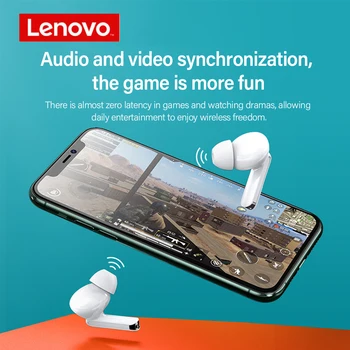 Lenovo Bezvadu Austiņas XT90 Bluetooth 5.0 Sporta Touch Austiņu Pogu, IPX5 Ūdensizturīgs ausu aizbāžņi ar 300mAh Uzlādes Kaste