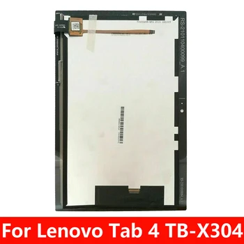 Lenovo Cilnes 4 TB-X304 TB-X304L TB-X304F TB-X304N/X X304 LCD Displeja Matrica Modulis + Touch Screen Panelis Digitizer Montāža