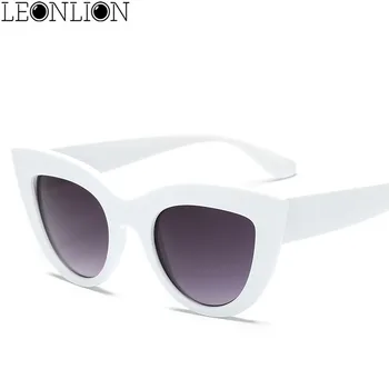 LeonLion ir 2021. Sieviešu Vintage, Saulesbrilles Sieviešu/Vīriešu Modes Cat Eye Luksusa, Saules Brilles Classic Iepirkšanās Ieplests Oculos De Sol UV400