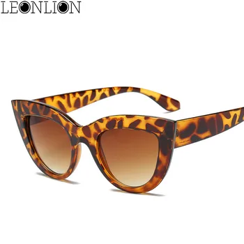 LeonLion ir 2021. Sieviešu Vintage, Saulesbrilles Sieviešu/Vīriešu Modes Cat Eye Luksusa, Saules Brilles Classic Iepirkšanās Ieplests Oculos De Sol UV400