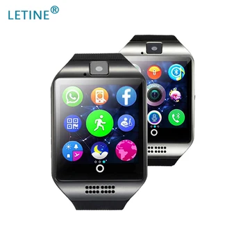 LETINE Q18 Smart Pulksteņi Tālruņa Bluetooth Smartwatch Vīrieši Sievietes Kamera, TF Sim Karti Pulkstenis Android Smartfone PK gt 08 GT88 dz 09