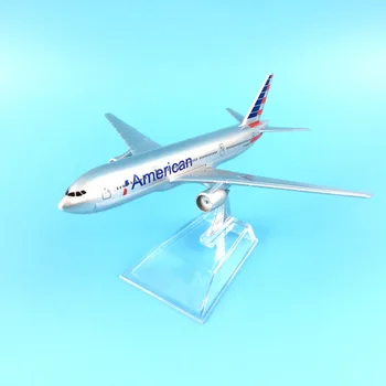 Lidmašīna, Modeļa Lidmašīnas Modeli Amerikāņu Boeing 777 Gaisa kuģa Modeli Lējumiem Metāla Lidmašīnas Modeli 16cm 1:400 Lidmašīnu Rotaļlieta Dāvana