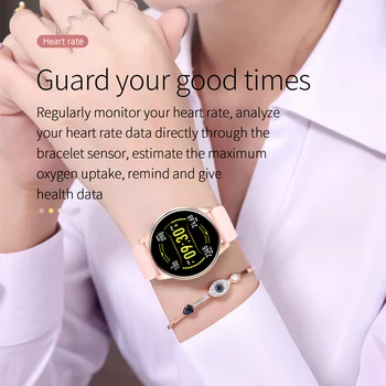 LIGE Ūdensizturīgs Smart Skatīties Sports Tracker Laika Prognoze Smartwatch Sieviešu Darbības Monitoringu Reālā laika, Android, IOS