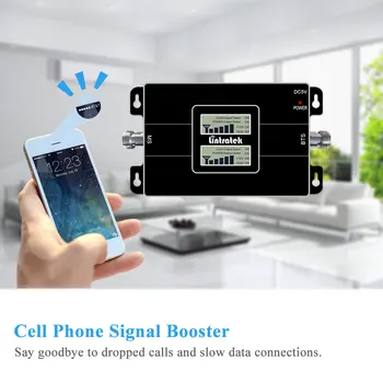 Lintratek 2G 3G GSM 900 WCDMA 2100 Dual Band Mobilo Telefonu Signāla Atkārtotājs 900MHz B8 UMTS B1 2100MHz Datu Pastiprinātājs Pastiprinātājs GW