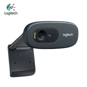 Logitech C270 HD Vid 720P Webkamera ar Micphone USB 2.0 3 Mega HD Video Web kameras Smart