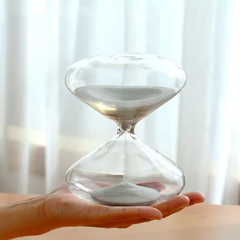 Lokšņu Stikls smilšu pulkstenis Smilšu Taimeris Pulkstenis Modes Mājas Dekors Dzimšanas dienas, Valentīna Diena Dāvanu Ampulheta Reloj De Arena Amatniecības Rotājumi