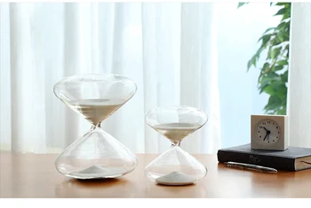 Lokšņu Stikls smilšu pulkstenis Smilšu Taimeris Pulkstenis Modes Mājas Dekors Dzimšanas dienas, Valentīna Diena Dāvanu Ampulheta Reloj De Arena Amatniecības Rotājumi