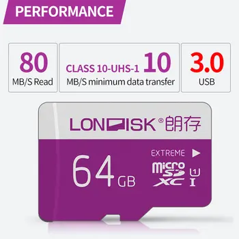 Londisk microSD 16GB 32GB 8GB Class10 UHS-1 Flash Atmiņas Karte 64GB, 128GB un 256 gb U3 Micro sd Kartes TF Karte Viedtālruņa Kameru