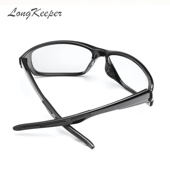 LongKeeper Retro Photochromic Saulesbrilles Vīriešiem Polarizētās Kvadrātveida Saules Brilles Melnu Rāmi UV400 Braukšanas Gafas 1009/1020