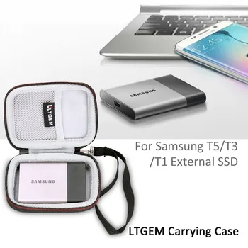 LTGEM Uzglabāšanas Ceļojuma maciņš Samsung T5/T3/T1 Portable 250GB 500 GB, 1 TB 2 TB SSD USB 3.0 Ārējo Cieto Dr