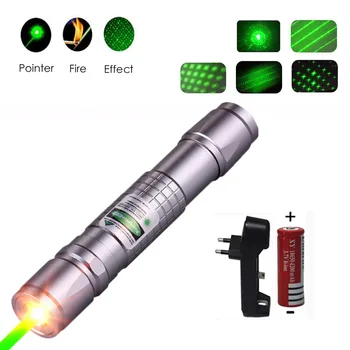 Lāzera rādāmkociņš lieljaudas medību zaļā lāzer taktiskā Lāzera redzes Pildspalvu 303 Dedzināšana laserpen Spēcīgs laserpointer lukturīti