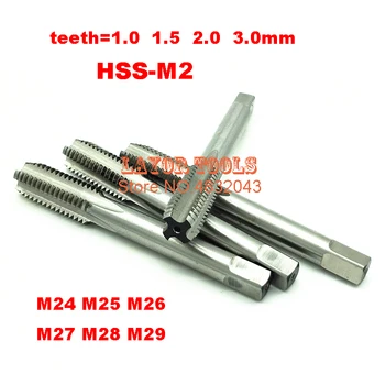 M24 M25 M26 M27 M28 M29 zobu=1.0 1.5 2.0 3.0 mm HSS-M2 Mašīna pieskarieties Apstrāde: tērauda Bezmaksas piegāde