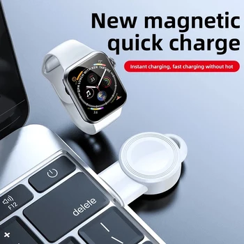 Magnētiskā Bezvadu Lādētāju Doks iWatch USB Strāvas Lādētāju Ātru Bezvadu Lādētāju Doks Apple Skatīties iWatch Sērija 1 2 3 4 5 6