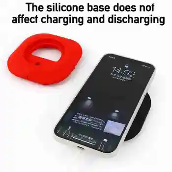 Magnētiskā Bezvadu Lādētāju Silikona Aizsardzības Gadījumā, kas Piemērots iPhone Pro Ar 12 piesūcekni Max P4D8