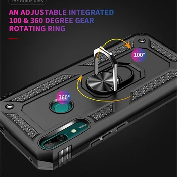 Magnētiskā Bruņas Gredzenu Gadījumā Huawei P30 P40 Pro P20 Lite Mate 30 P Smart Z Y9 Ministru 2019 Godu 20 9X Nova 5T 6SE 7i Izturīgs Vāks