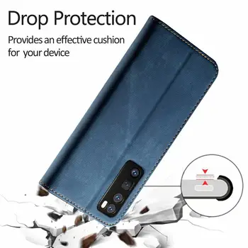 Magnētiskā Āda Flip Case For Xiaomi POCO M3 X2 X3 NFC A3 9T CC9 Pro Mi 11 10T Lite, Ņemiet vērā, 10 Pro Maku Stends Karšu Slots Vāciņu