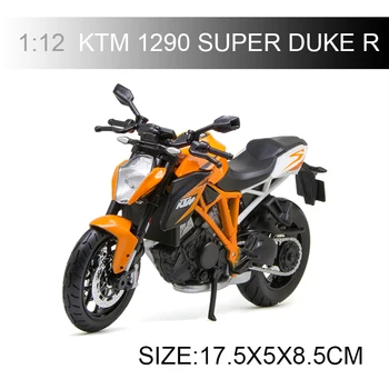Maisto KTM 1290 SUPER DUKE R motocikla modelis 1:12 mēroga Motociklu Lējumiem Metāla Velosipēds Miniatūras Rase Rotaļu Dāvanu Kolekcija
