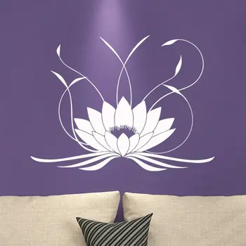 Mandala Lotus Sienas Uzlīmes, Vinila Jogas Sienas Decal Guļamistabai Mājas Dekorēšanas Aksesuāri, Dzīvojamās Istabas Art Gleznojumi C738