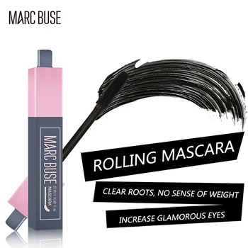 MARC BUSE Platleņķa Mascara waterproof ilgstošu pagarināt Cuarling melna skropstu tuša siliconbend skropstu tušas birstīti MA022