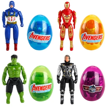 Marvel Iron Man Rotaļlieta Avengers Thor Pontons Captain America Deformācijas Olu Lelles Rīcības Anime Attēls Modelis Zēna Rotaļlieta Dāvana Bērniem