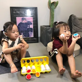 (Matching Olas - Toddler Rotaļlietas - Izglītības Krāsu & Atzīšanu Prasmes Studiju Rotaļlietas