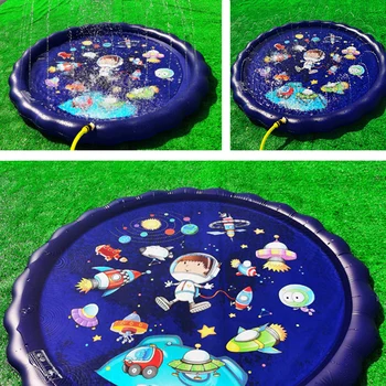 Mazulis Zvaigžņotām Debesīm Jūras Dzīvnieku Piepūšamās Apkaisa Splash Mat Ūdens Spēlēt Spēli Spilventiņu Rotaļlietas Piepūšamās nodilumizturīga, hermētiskos