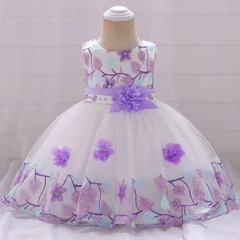 Mazumtirdzniecības Colorblock Mežģīņu Ziedu Baby Girl Dress Izšūti Tutu Elegants Kleitas Bērnu Mežģīnes Matching Puķu Princese Kleita L5045XZ