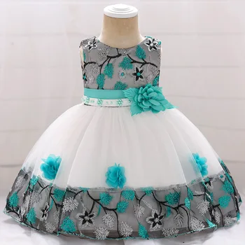 Mazumtirdzniecības Colorblock Mežģīņu Ziedu Baby Girl Dress Izšūti Tutu Elegants Kleitas Bērnu Mežģīnes Matching Puķu Princese Kleita L5045XZ