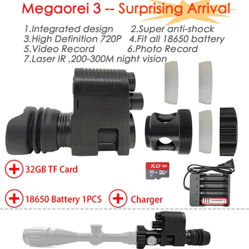 Megaorei2 Medību Kamera dzīvās Dabas Lamatas 850nm Infrasarkano Lāzera IS Nakts Redzamības Jomu, Āra Kameras var veikt foto Video